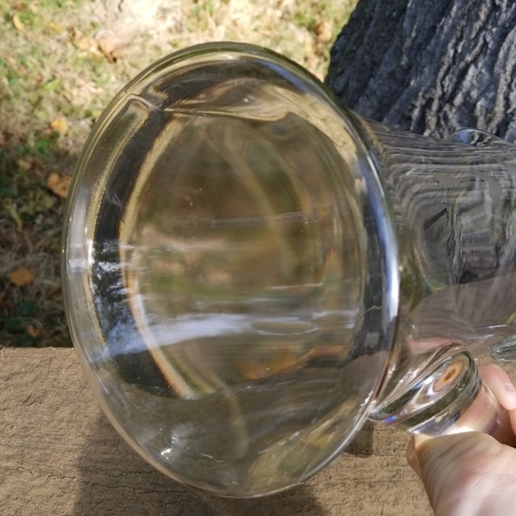 Etched Glass Pitcher Floral Vintage Design - Picture 6 of 6